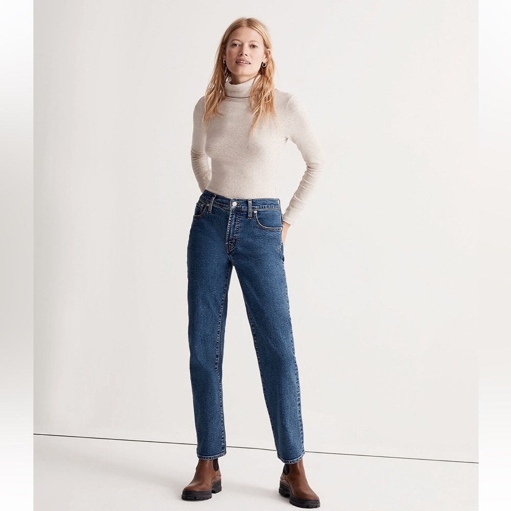 the perfect vintage straight jean in bright indigo wash: instacozy edition sz 26